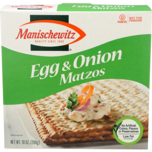 Manischewitz Matzos Egg And Onion - 10 Ounce Image 1 of 2