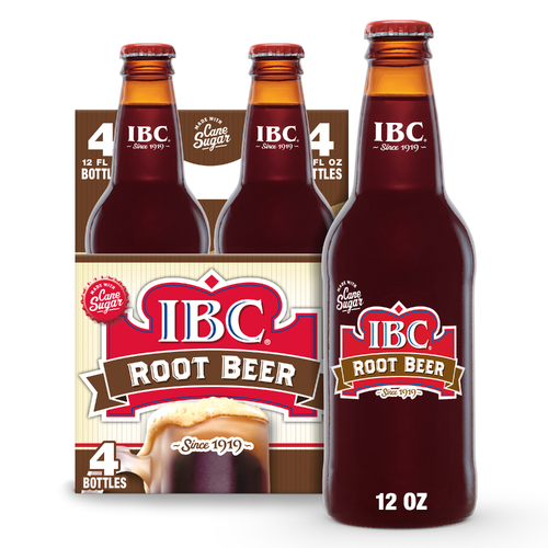 Ibc Root Beer Made With Sugar Soda - 3 Fluid Ounce - 4 Count