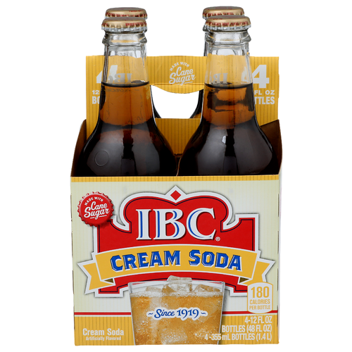IBC Cream Soda - 12 Fluid Ounce - 4 Count