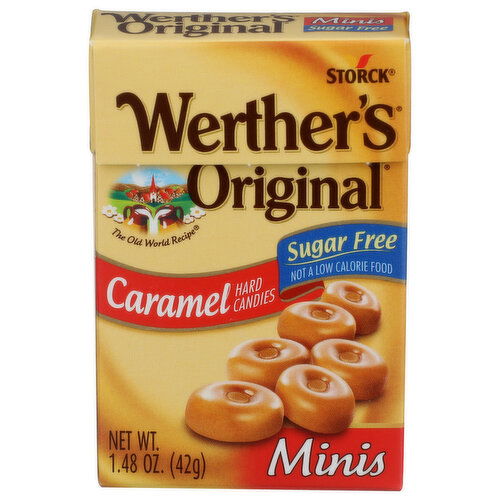 WERTHER's Original Werthers Free Hard Minis, Caramel - 1.48 Ounce