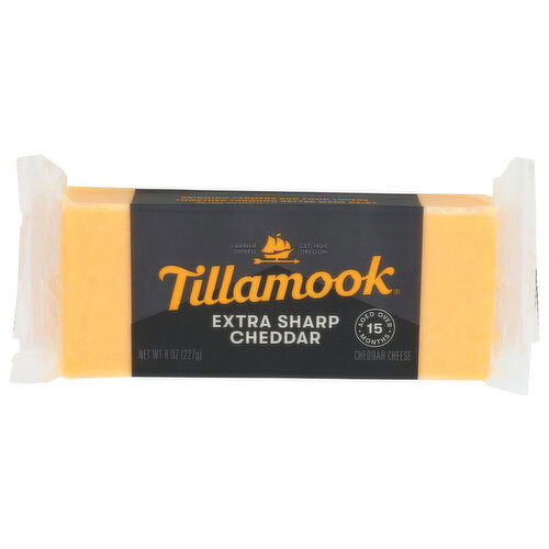 Tillamook Chunk Extra Sharp Cheddar - 8 Ounce