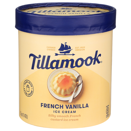 Tillamook French Vanilla Frozen Ice Cream - 1.5 Quart