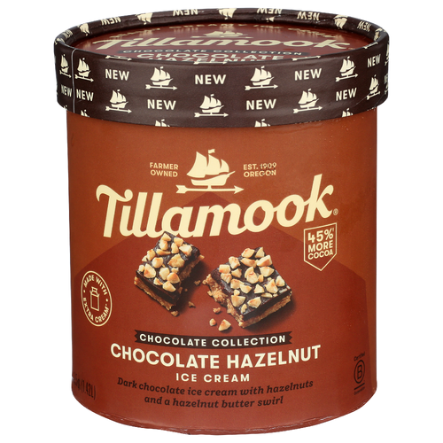 TILLAMOOK Chocolate Hazelnut Frozen Collection Ice Cream - 1.5 Quart