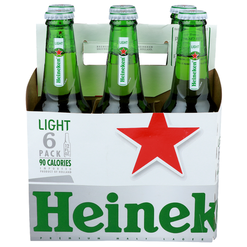 Heineken Light Premium Malt Lager - 6 Count