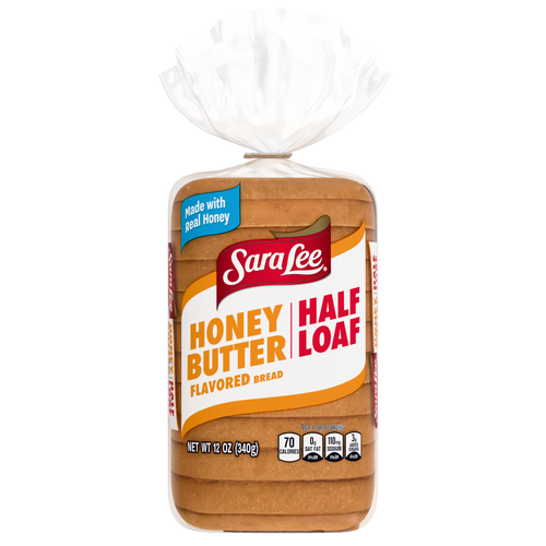 Sara Lee Honey Butter Bread, Half Loaf, , Bag - 12 Ounce