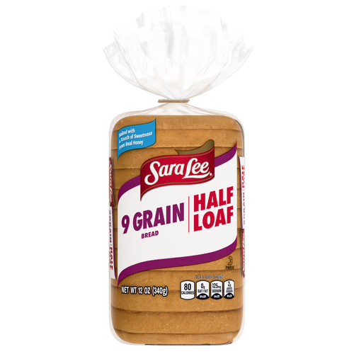 Sara Lee 9 Grain Bread, Half Loaf, , Whole Bag - 12 Ounce