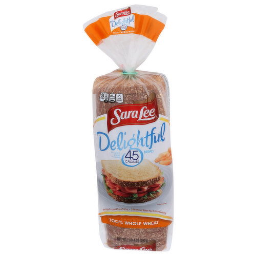 Sara Lee ’s Honey Delightful 100% Whole Wheat - 16.4 Ounce