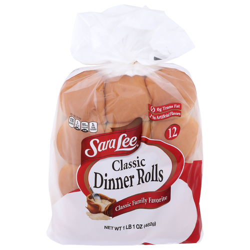 Sara Lee Classic Dinner Rolls - 1.417 Ounce - 12 Count