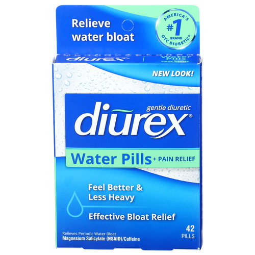 Diurex Gentle Diuretic Water Pills + Pain Relief - 42 Count