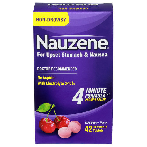 Nauzene Wild Cherry Flavor Prompt Relief - 42 Count