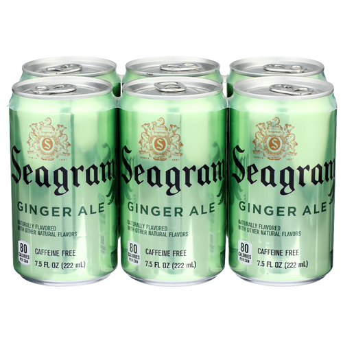 Seagram's Ginger Ale - 7.5 Fluid Ounce - 6 Count