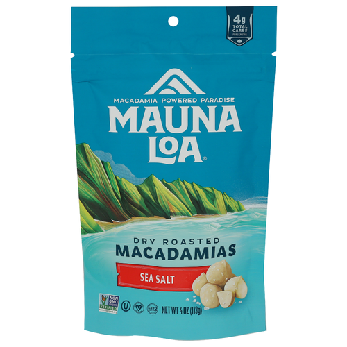 MAUNA LOA Sea Salt Macadamias Ssalt Hawaiian - 4 Ounce