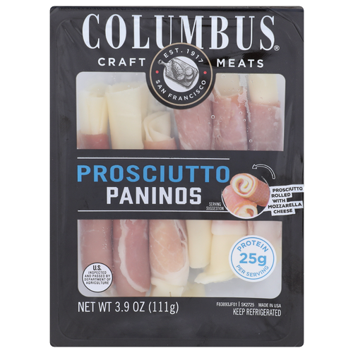 Columbus Prosciutto Paninos - 3.9 Ounce