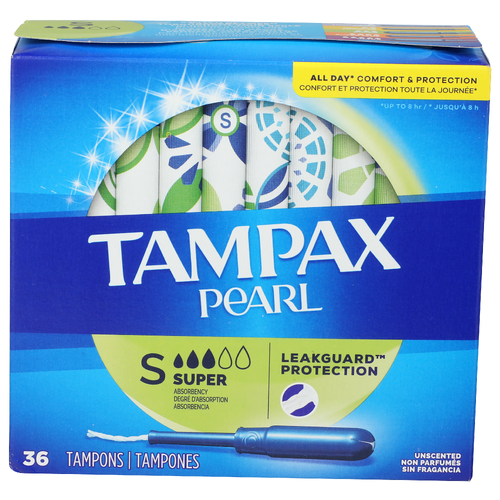 Tampax Tampons, Super Absorbency, Unscented - 36 Each