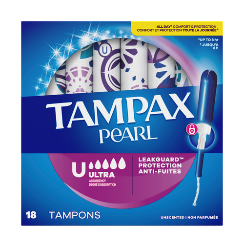 Tampax Pearl Ultra Absorbency Tampons - 18 Count