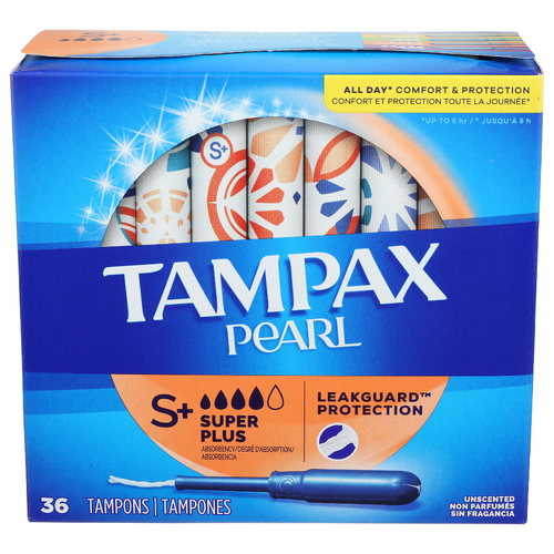 Tampax Tampons, Super Plus Absorbency, Unscented - 36 Each