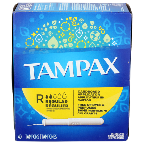 Tampax Regular Tampons - 40 Count