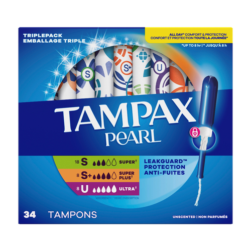 Tampax Pearl Tampons - 34 Count