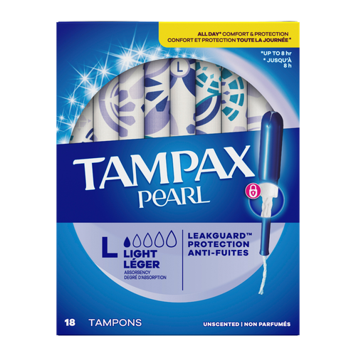 Tampax Light Absorbency Pearl - 18 Count Image 1 of 2