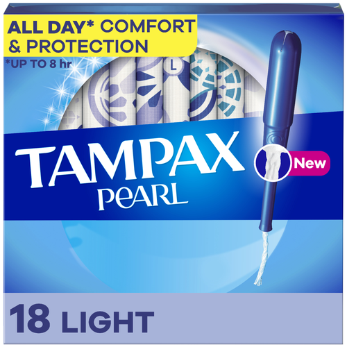 Tampax Light Absorbency Pearl - 18 Count Image 1 of 3