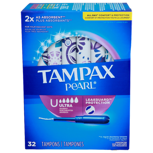 Tampax Pearl Leakguard Protection - 32 Count