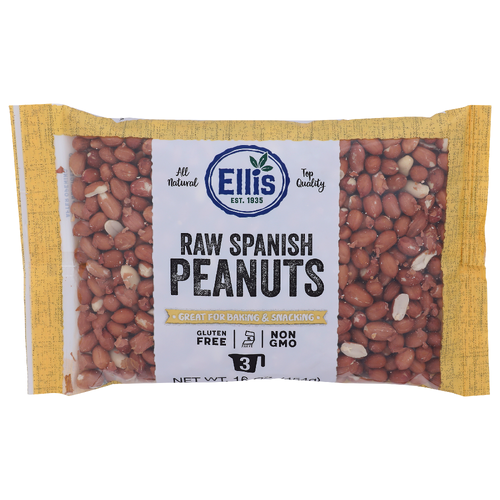 Ellis Raw Spanish Peanuts - 16 Ounce