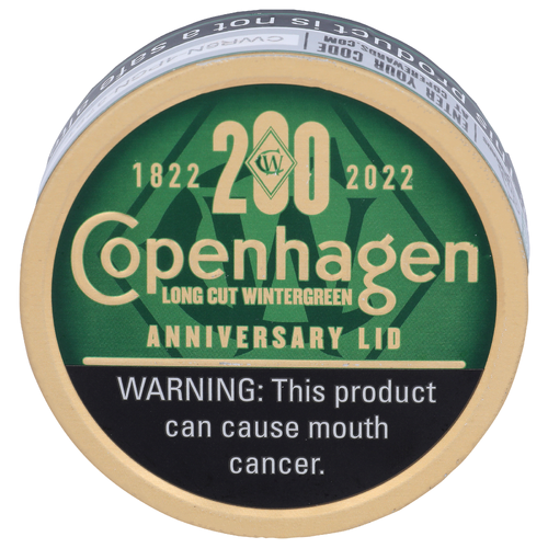 Copenhagen Long Cut Wintergreen Tobacco - 1.2 Ounce