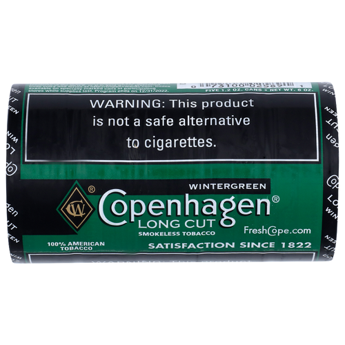 Copenhagen Winter Green Long Cut Smokeless Tobacco - 1.2 Ounce - 5 Count