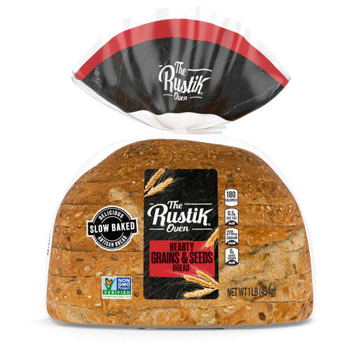 The Rustik Oven Hearty Grains & Seeds Bread, , Whole Grain Seeded Bag - 1 Pound