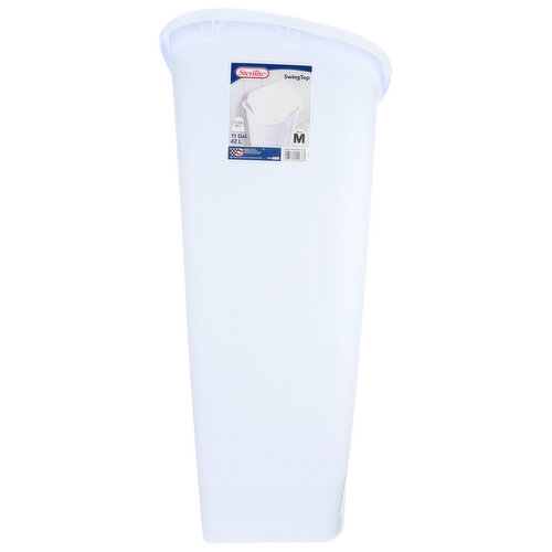 Sterilite Wastebasket White Swing Top - 11 Gallon
