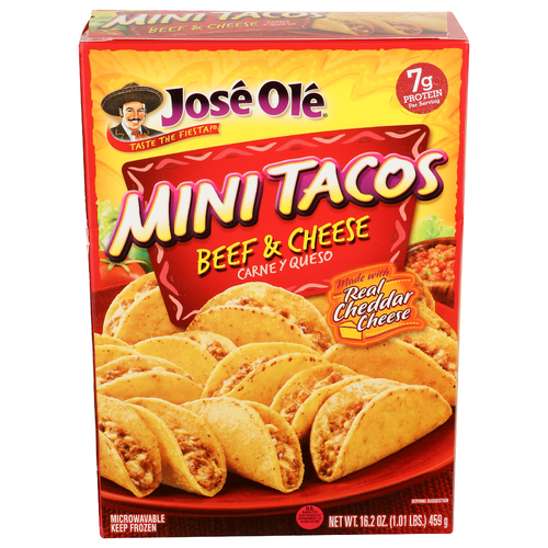 Jose Ole Beef & Cheese Mini Tacos - 16.2 Ounce