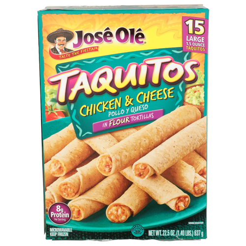Jose Ole Chicken & Cheese Taquitos - 1.5 Ounce - 15 Count