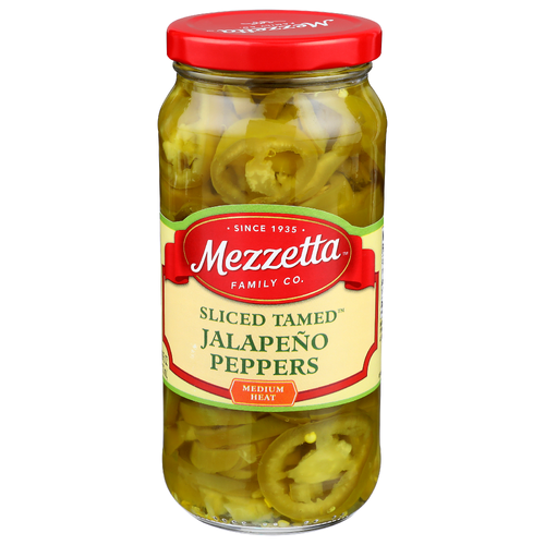 Mezzetta Family Co Medium Heat Sliced Tamed Jalapeno Peppers - 16 Fluid Ounce