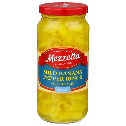 Mezzetta Family Co Fresh Pack Mild Banana Pepper Rings - 16 Fluid Ounce