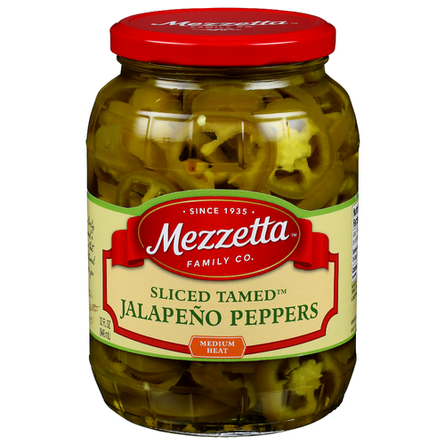 Mezzetta Family Co Medium Heat Sliced Tamed Jalapeno Peppers - 32 Fluid Ounce