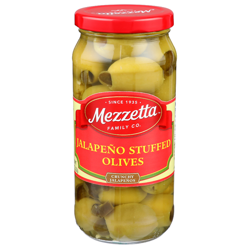 Mezzetta Family Co Crunchy Jalapeños Jalapeño Stuffed Olives - 10 Ounce