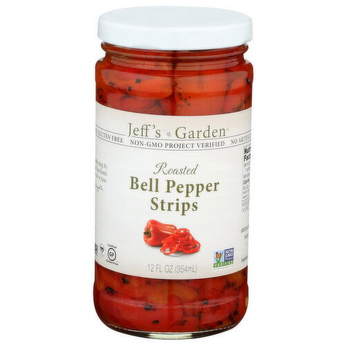 Jeff's Garden Peppers Roasted Bell Pepper Strips - 12 Fluid Ounce