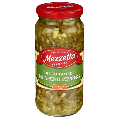 Mezzetta Family Co Diced Tame Tamed Jalapeño Peppers - 16 Fluid Ounce