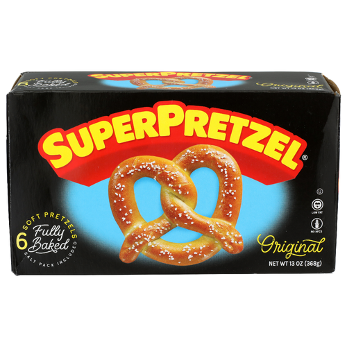 Superpretzel Original Soft Pretzels - 2.167 Ounce - 6 Count