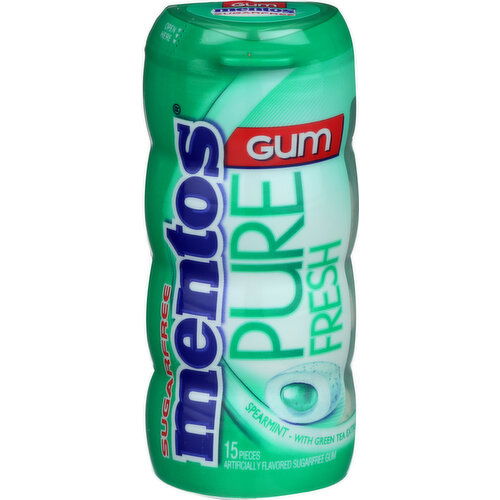 MENTOS Gum Pure Fresh Spearmint - 15 Count