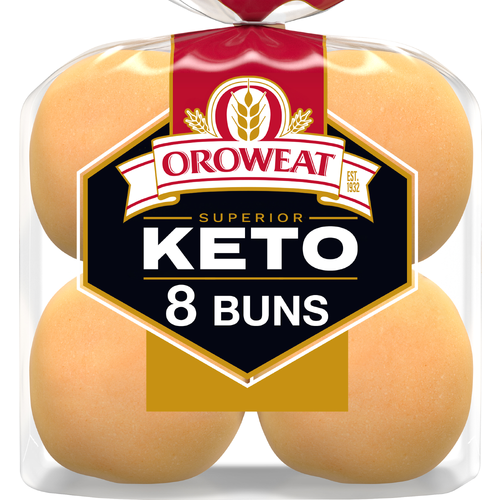 Oroweat Plain Hamburger Buns - 12 Fluid Ounce
