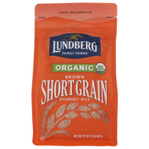 Lundberg Family Farms Rice Organic Brown Short Grain - 32 Ounce