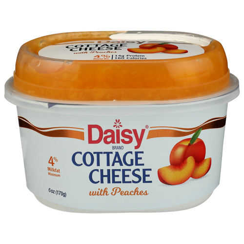 DAISY BRAND Cottage Cheese With Peaches - 6 Ounce