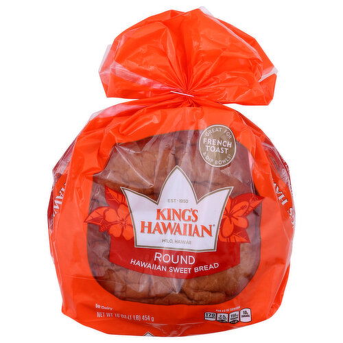 King's Hawaiian Kh Sweet Round Bread - 16 Ounce
