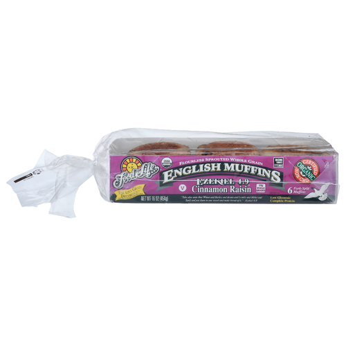 Food For Life Cinnamon Raisin English Muffins - 2.667 Ounce - 6 Count