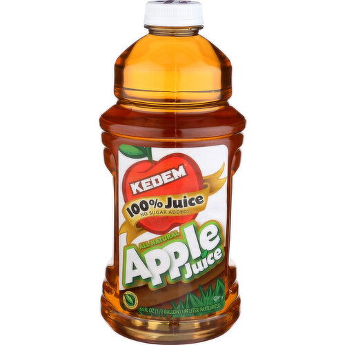 Kedem Apple Juice All Natural - 64 Fluid Ounce Image 1 of 2