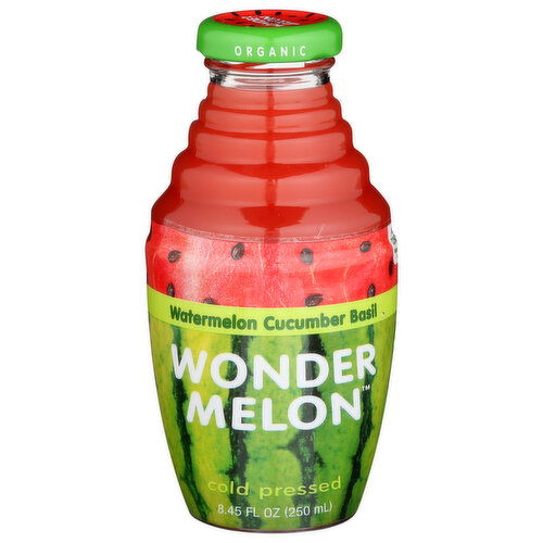 WONDER MELON Watermelon Juice Basil Cucumber - 8.45 Fluid Ounce