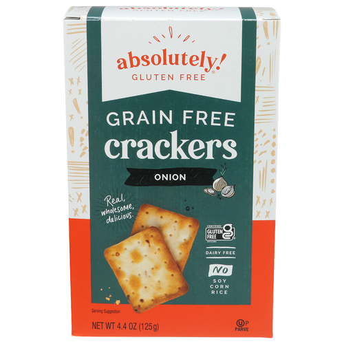 Absolutely Gluten Free Toasted Onion Crackers - 4.4 Ounce Image 1 of 2