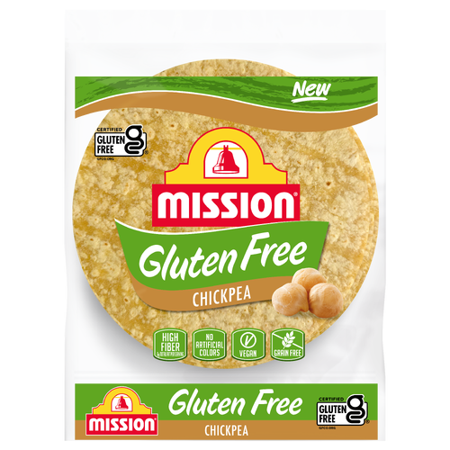 Mission Gluten Free Chickpea Flour Tortillas, Soft Taco Size - 6 Count