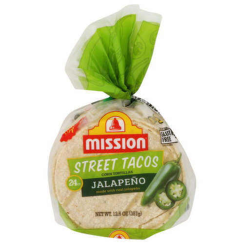 Mission Street Taco Jalapeño Corn Tortillas - 0.525 Ounce - 24 Count
